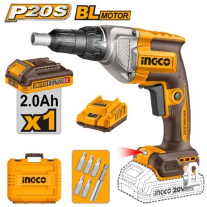 INGCO Visseuse Cloisons Sèches avec 1 Batterie 2.0ah + Chargeur - CDSLI204281 - Electro Andalous Maroc